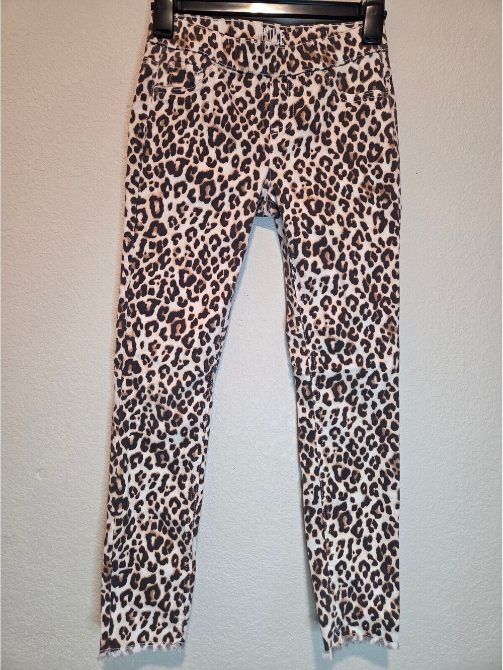 Justice Mid Rise Leopard Print Leggings Size 12